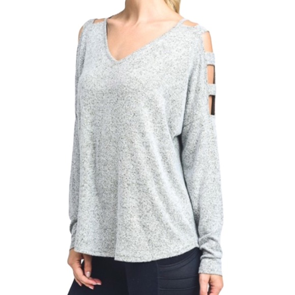 Silver Knit Top - Picture 2 of 8